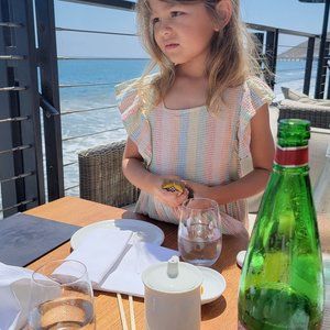 Pink Chicken Elsie Dress Multi Rainbow Stitch Girls Size 6 Boho Beach Casual